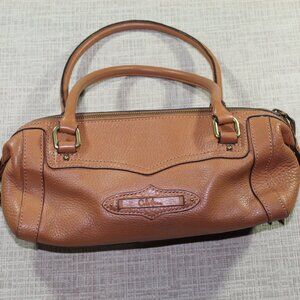 Vintage Cole Haan Caramel Brown Pebble Leather Shoulder Bag Purse - LIKE NEW